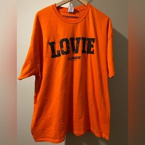 Illinois Football Lovie Smith T-Shirt - AUTOGRAPHED! - Size 2XL